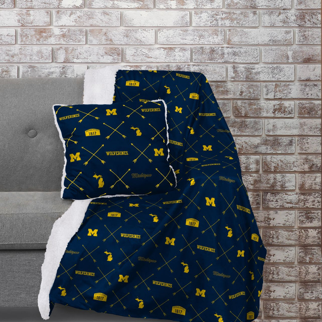 Michigan Wolverines Flannel Arrow Combo Pack