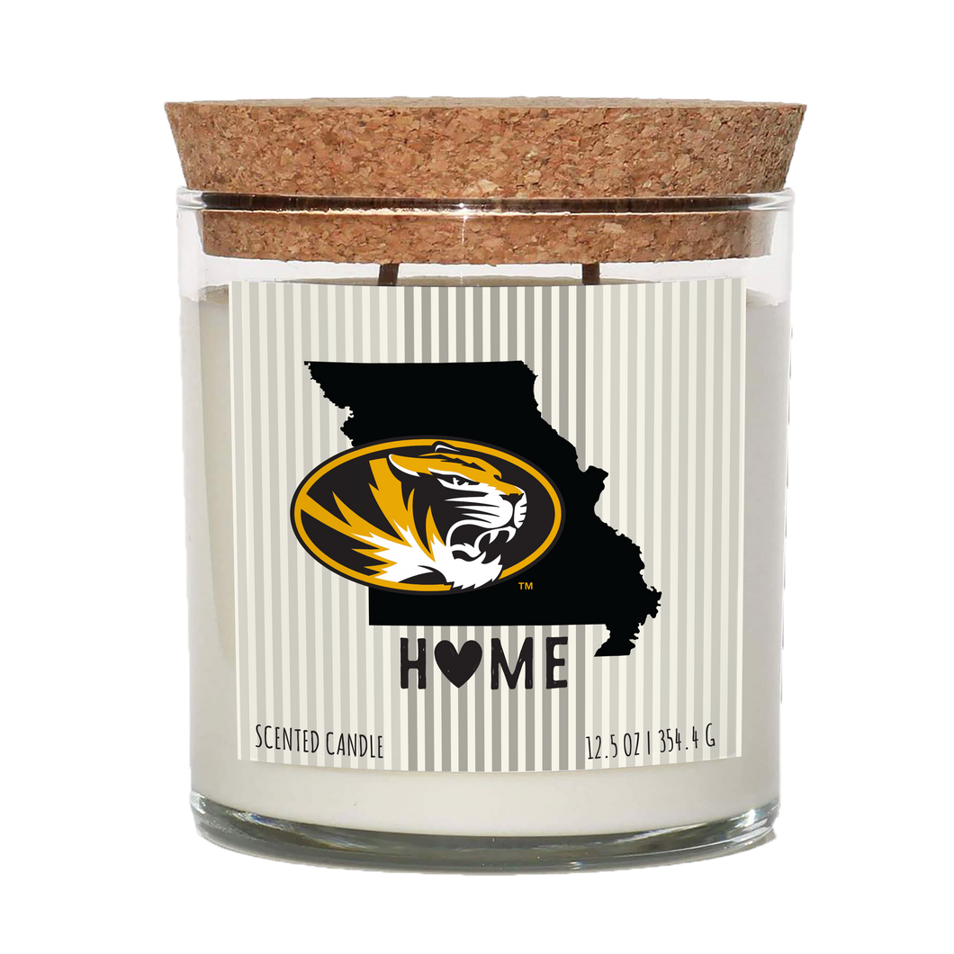 Mizzou Tigers Home State Cork Top Candle