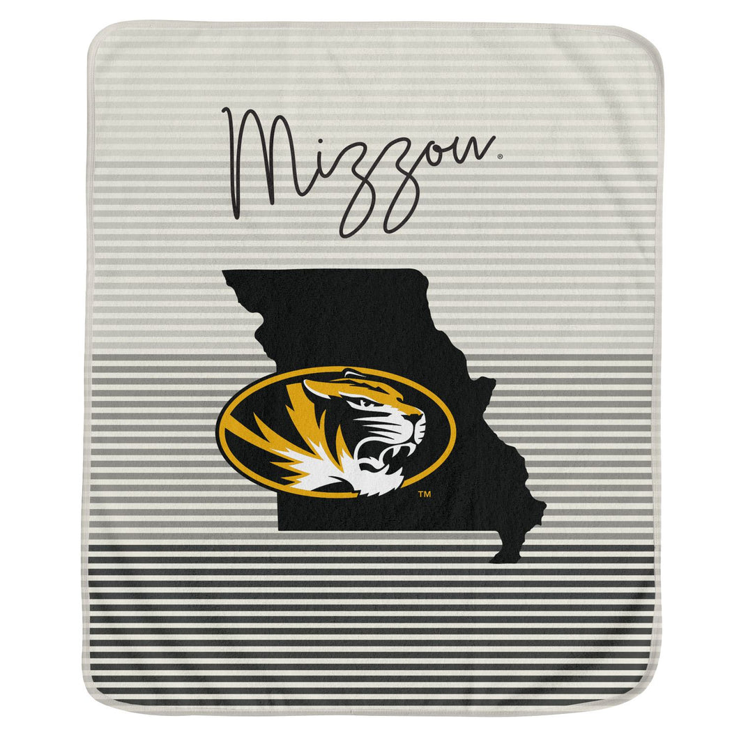Mizzou Tigers State Stripe Blanket