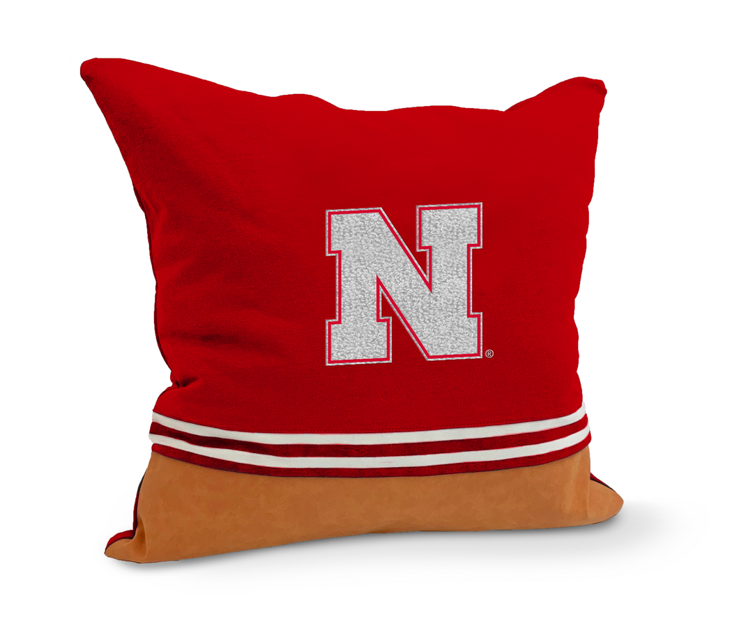 Nebraska Cornhuskers Varsity Decorative Throw Pillow