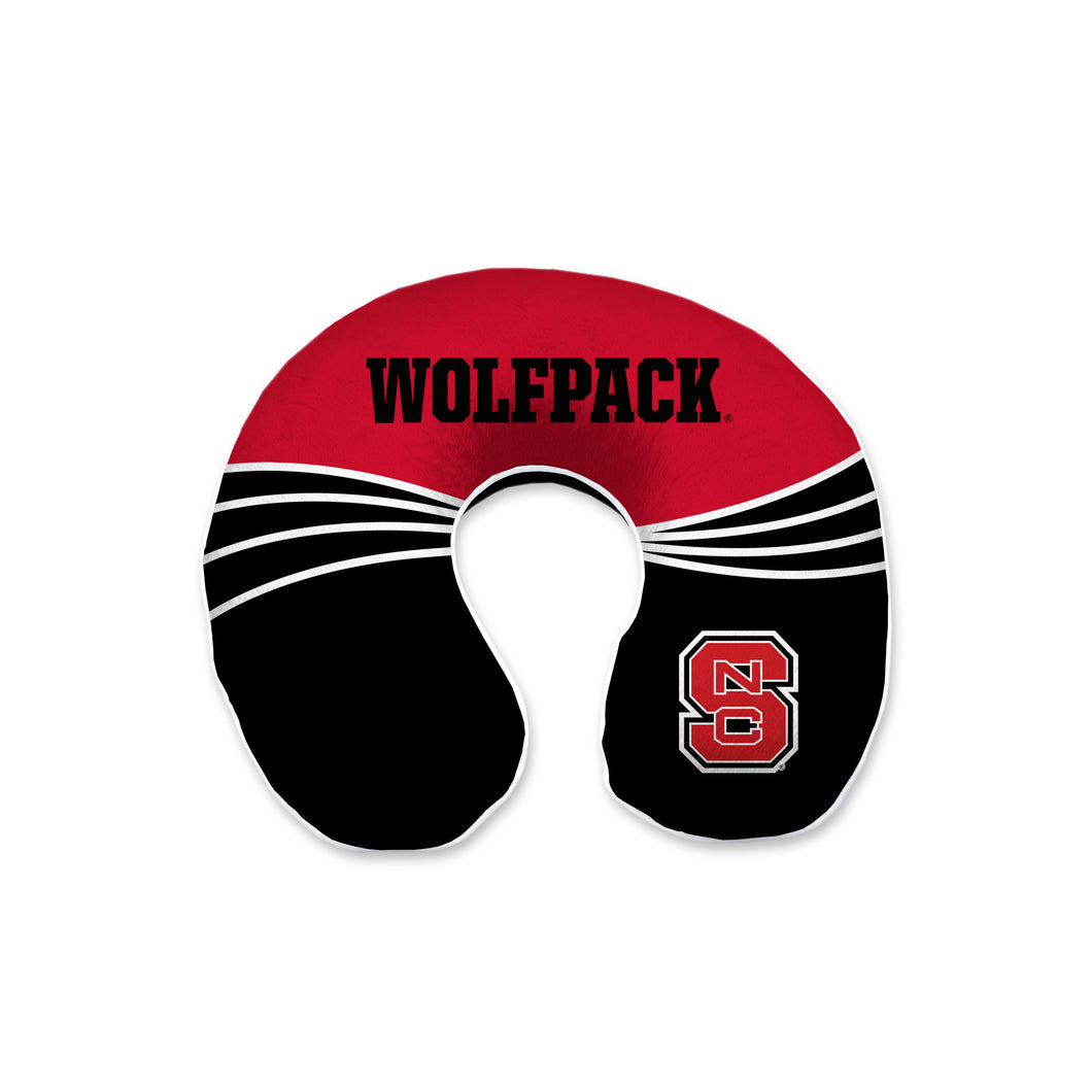 NC State Wolfpack Wave Memory Foam Travel Pillow