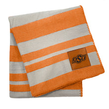 Load image into Gallery viewer, Oklahoma State Cowboys Acrylic Stripe Throw Blanket
