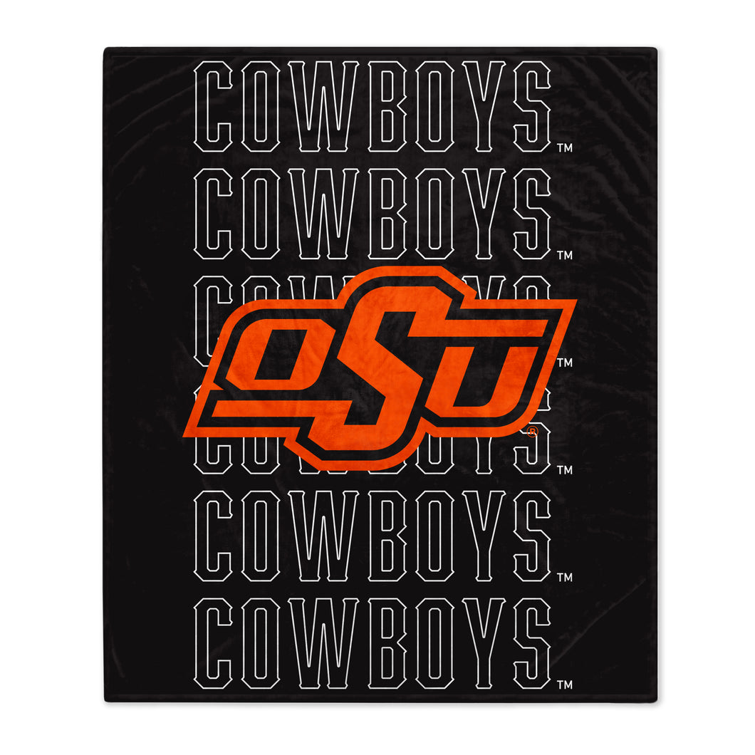 Oklahoma State Cowboys Echo Wordmark Blanket