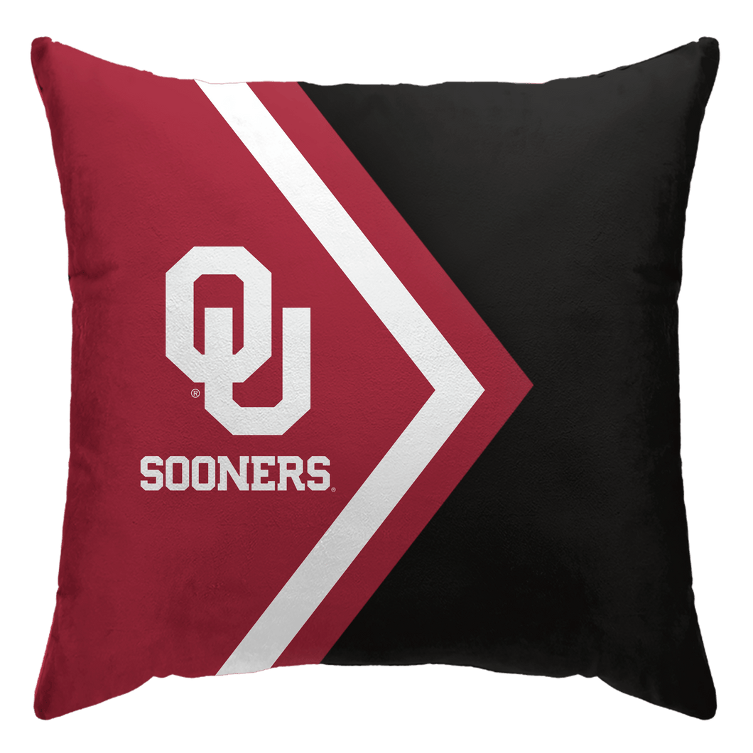 Oklahoma Sooners Side Arrow Poly Spandex Decor Pillow