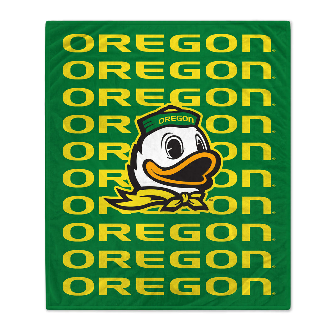 Oregon Ducks Echo Wordmark Blanket