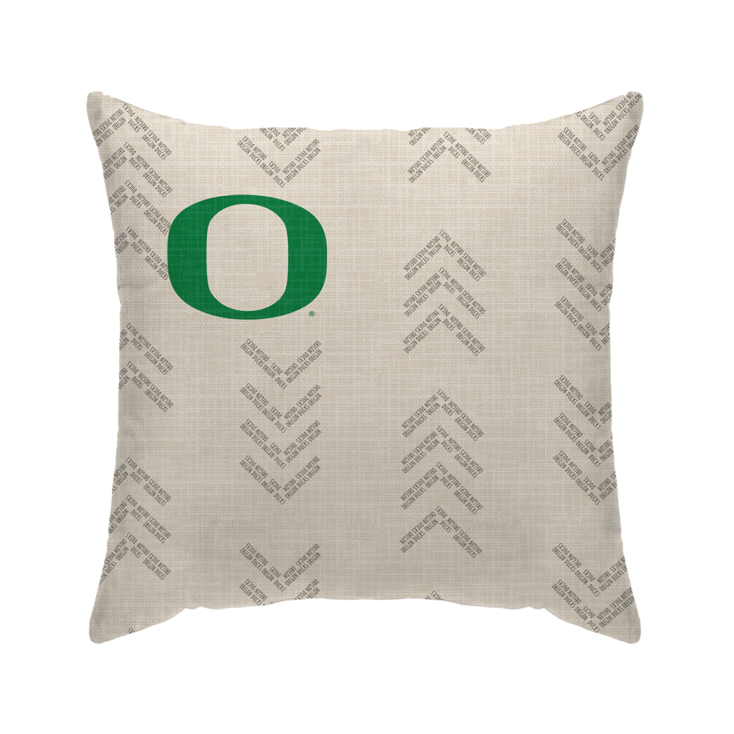 Oregon Ducks Word Mark Duck Cloth Decor Pillow