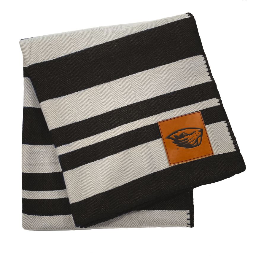 Oregon State Beavers Acrylic Stripe Throw Blanket