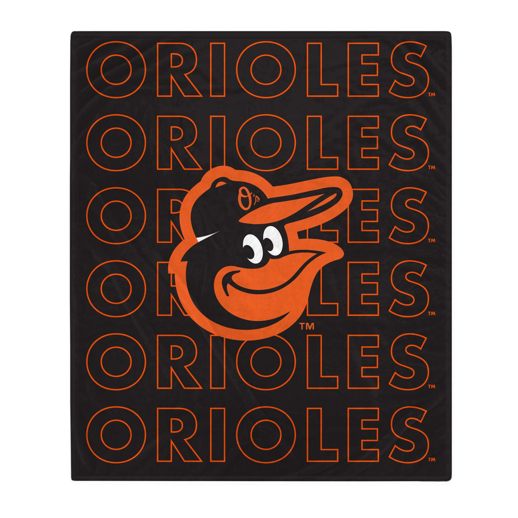 Baltimore Orioles Echo Wordmark Blanket