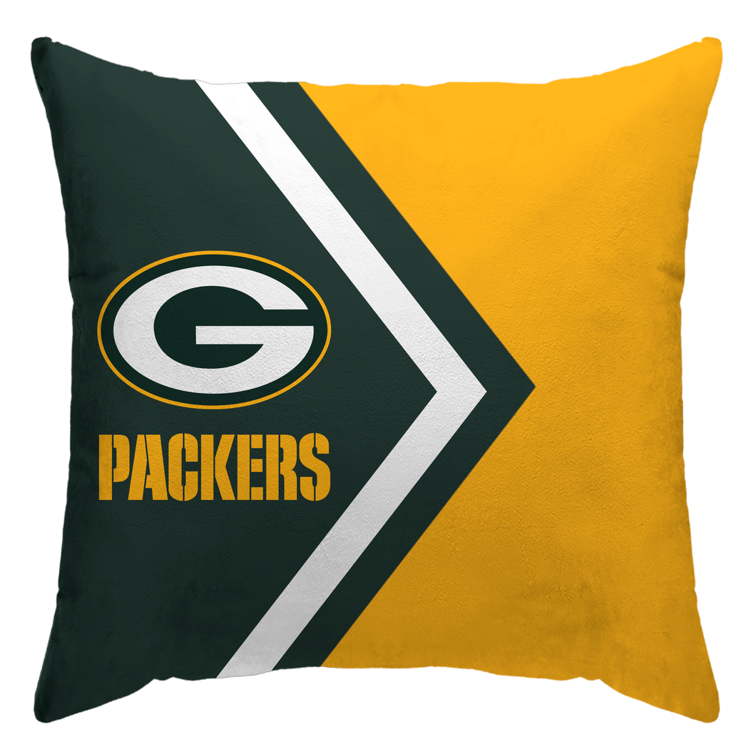 Green Bay Packers Side Arrow Poly Spandex Decor Pillow