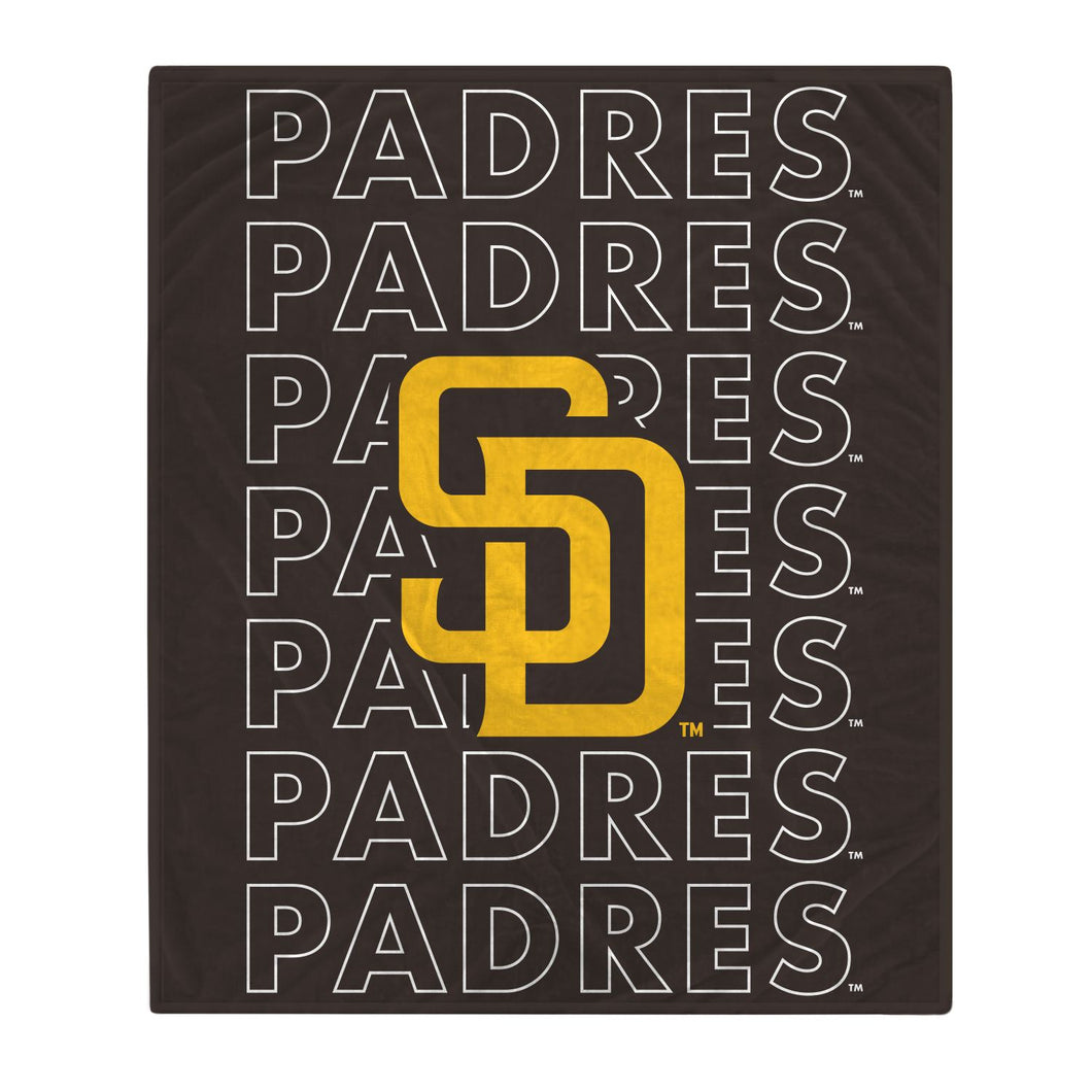 San Diego Padres Echo Wordmark Blanket
