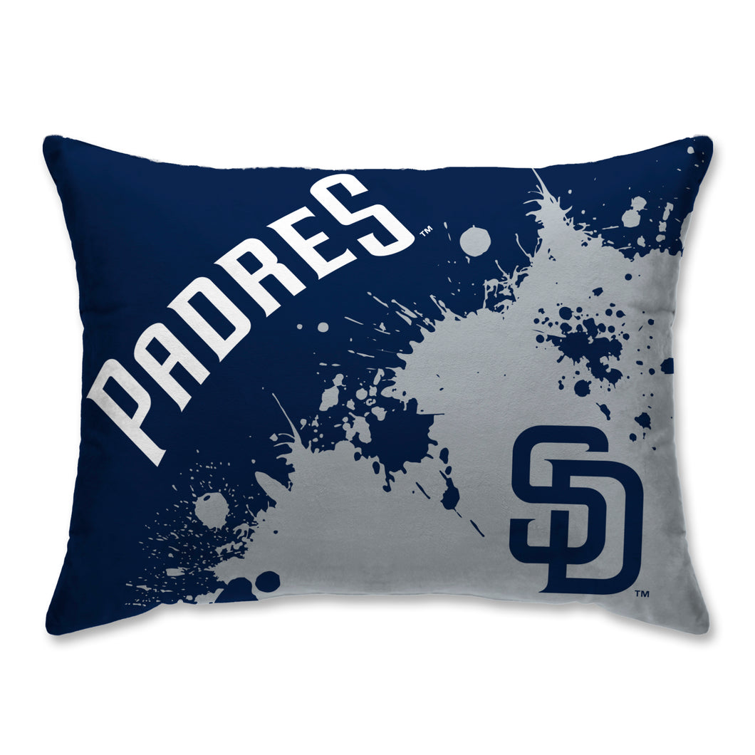 San Diego Padres Splatter Bed Pillow