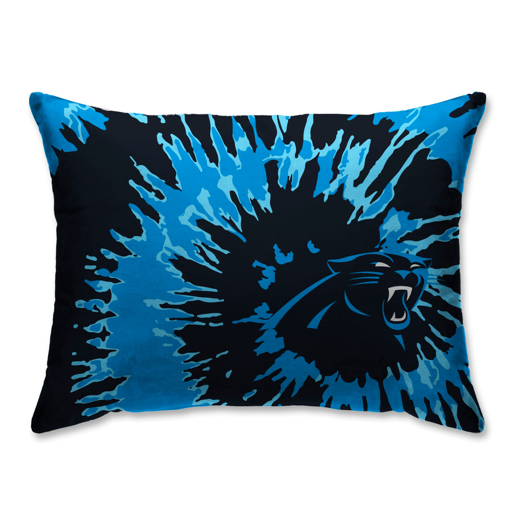 Carolina Panthers Tie Dye Bed Pillow