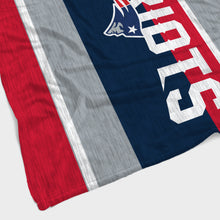 Load image into Gallery viewer, New England Patriots Heathered Stripe Blanket
