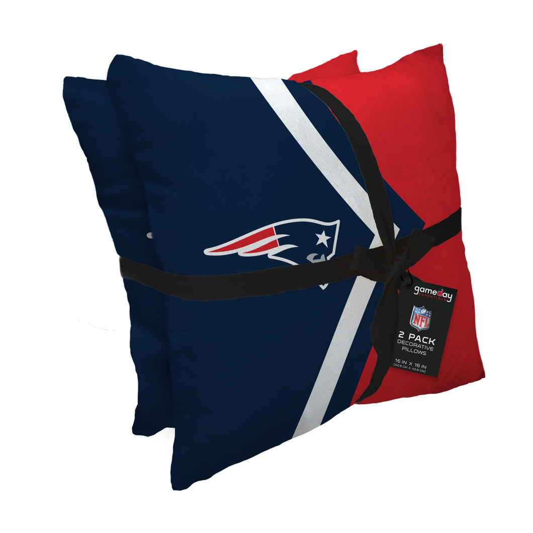 New England Patriots Side Arrow 2 Pack Decor Pillows
