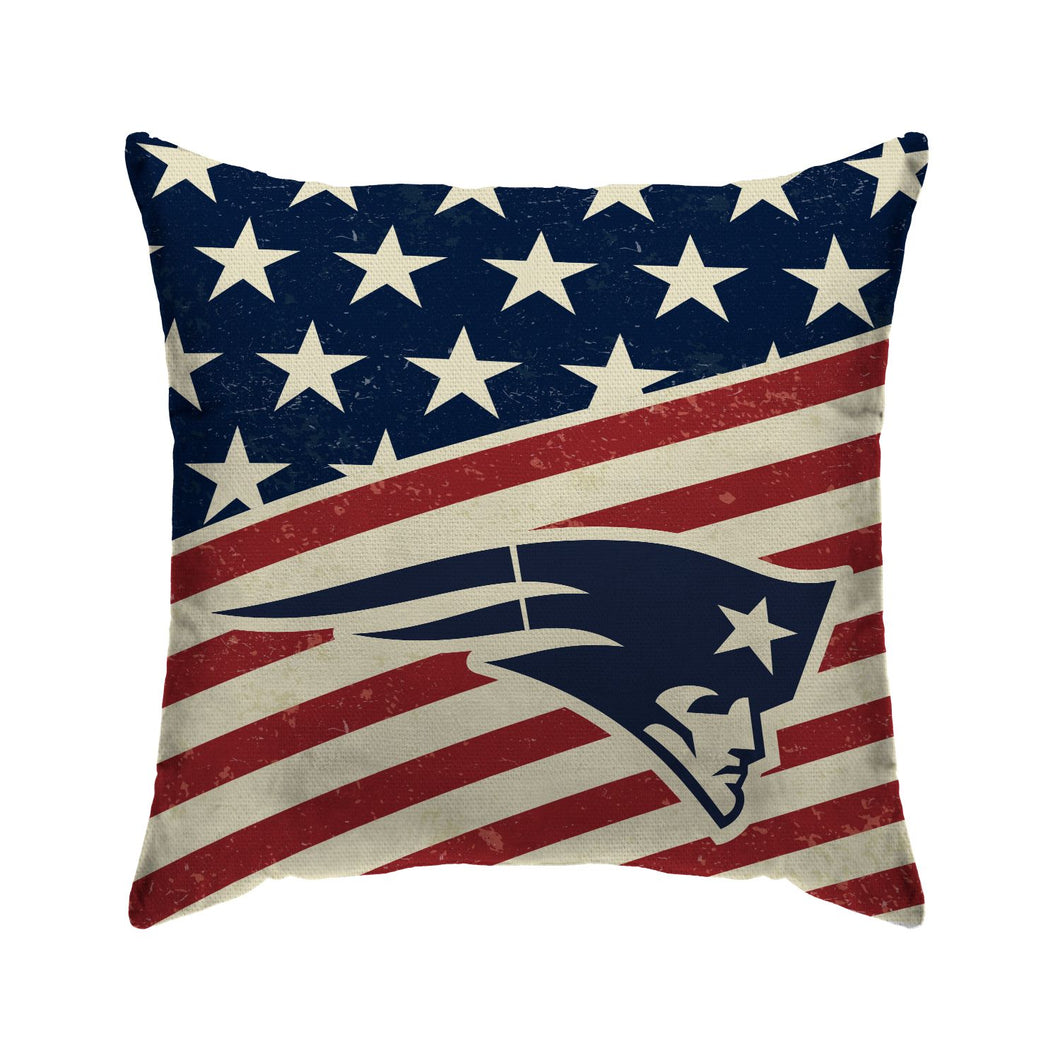 New England Patriots Americana Duck Cloth Decor Pillow