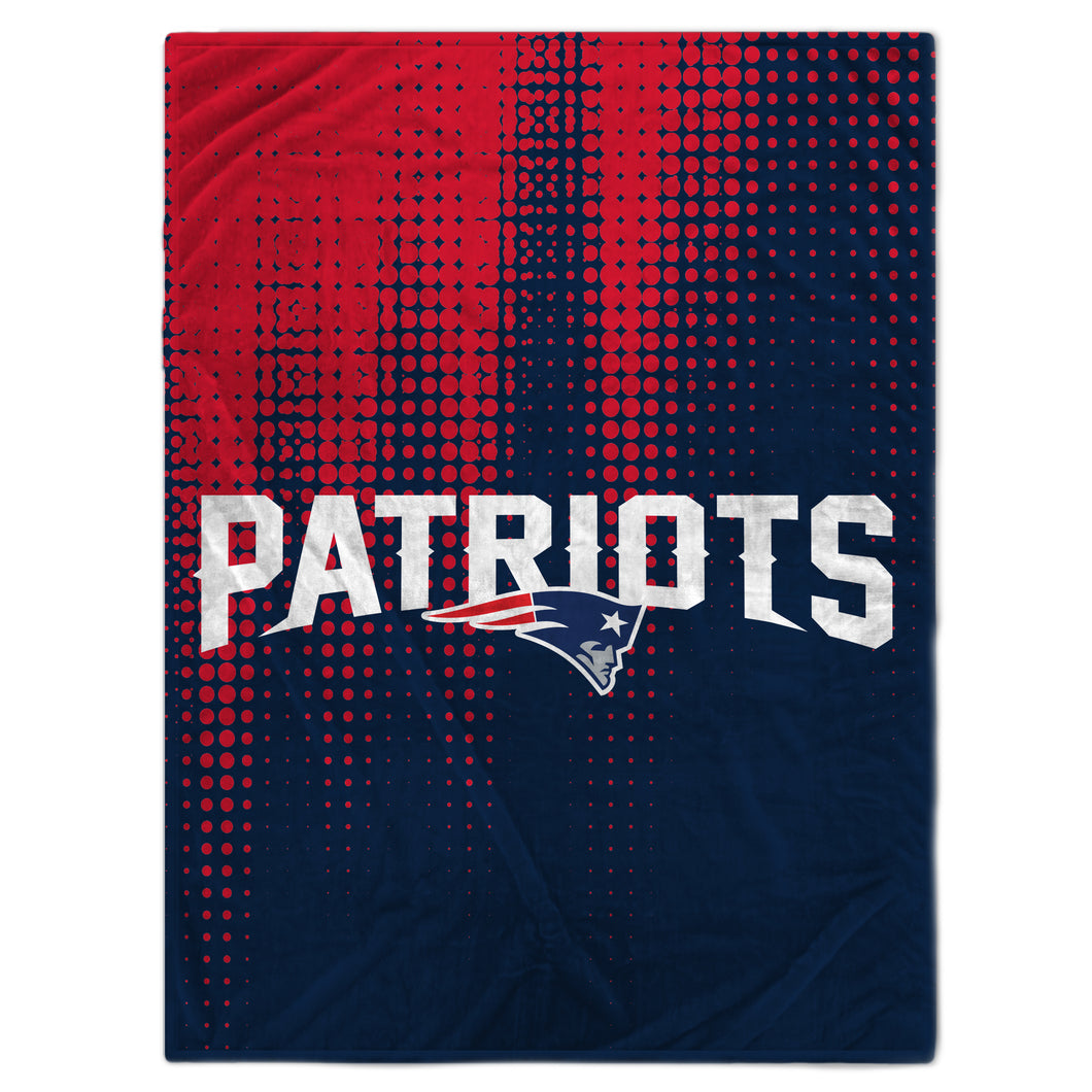New England Patriots Half Tone Drip Blanket