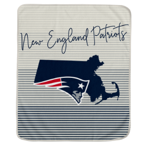 New England Patriots State Stripe Blanket