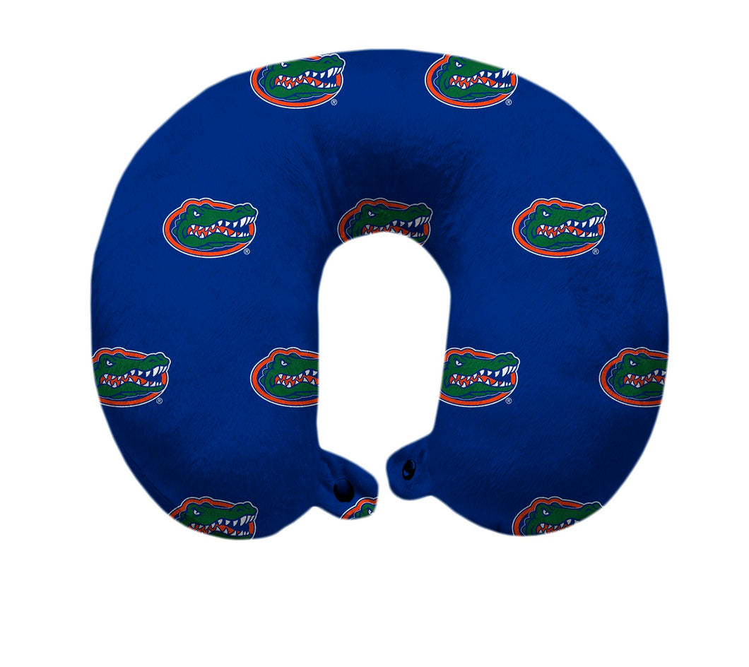 Florida Gators Repeat Logo Polyester Travel Pillow