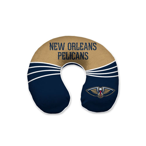 New Orleans Pelicans Wave Memory Foam Travel Pillow