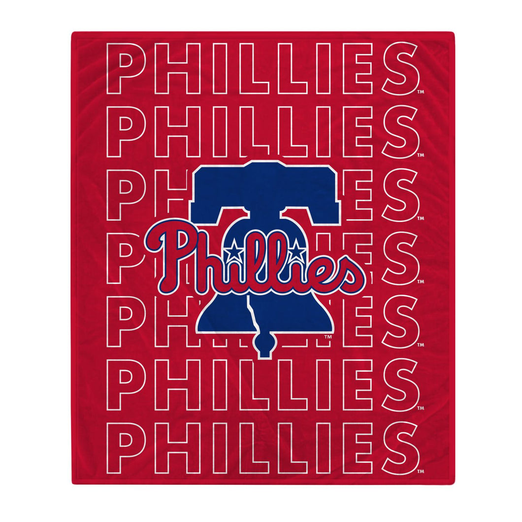 Philadelphia Phillies Echo Wordmark Blanket