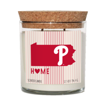 Philadelphia Phillies Home State Cork Top Candle