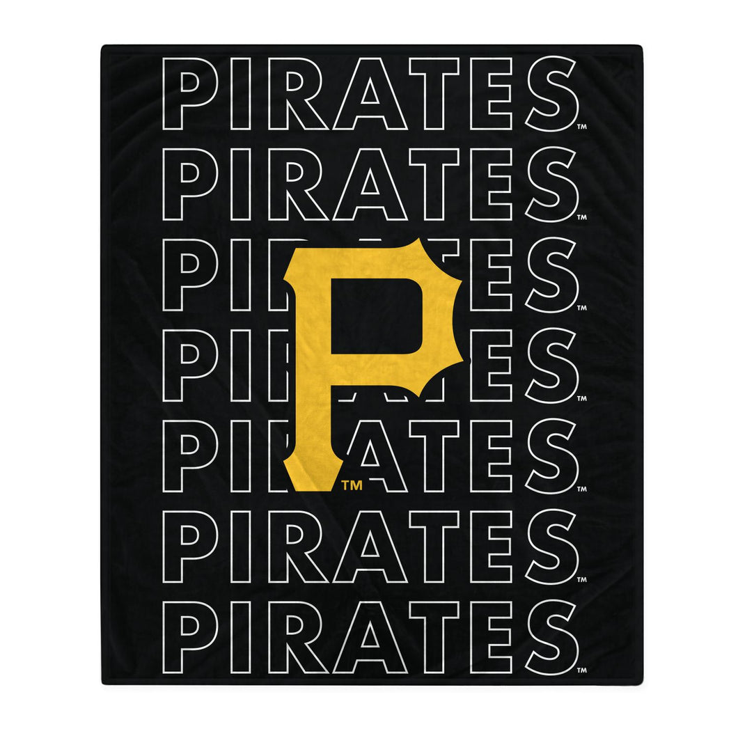 Pittsburgh Pirates Echo Wordmark Blanket
