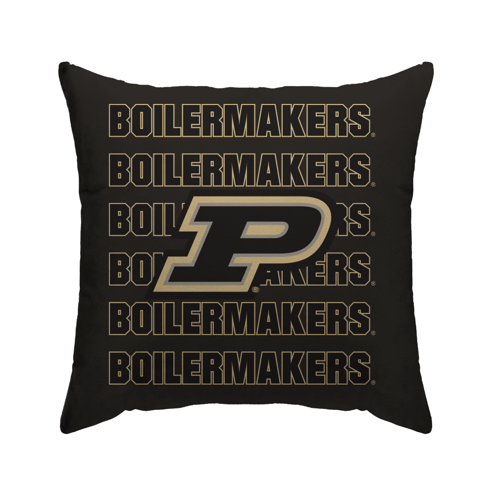Purdue Boilermakers Echo Wordmark Poly Spandex Decor Pillow