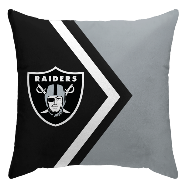 Las Vegas Raiders Side Arrow Poly Spandex Decor Pillow