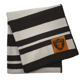 Las Vegas Raiders Acrylic Stripe Throw Blanket
