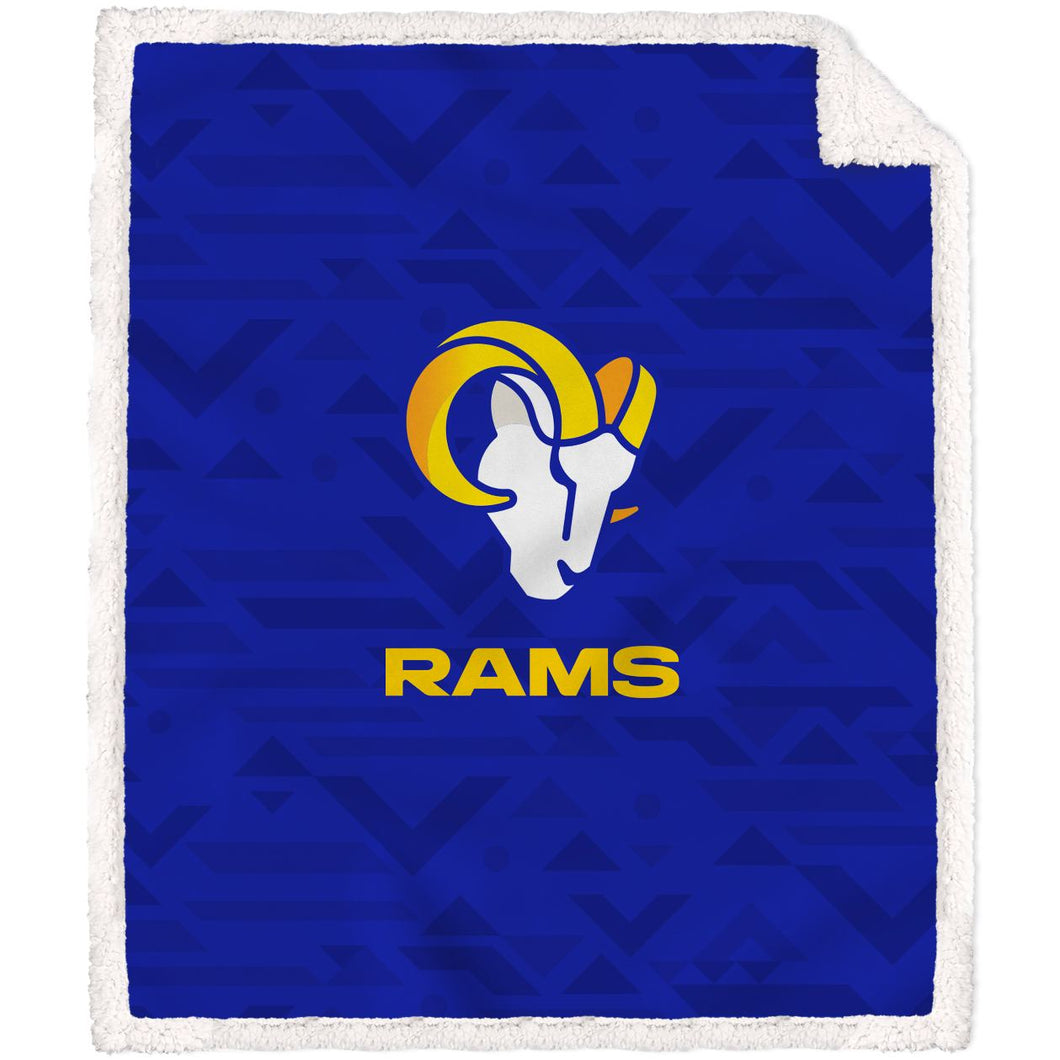 Los Angeles Rams Delta Poly Spandex Blanket with Sherpa