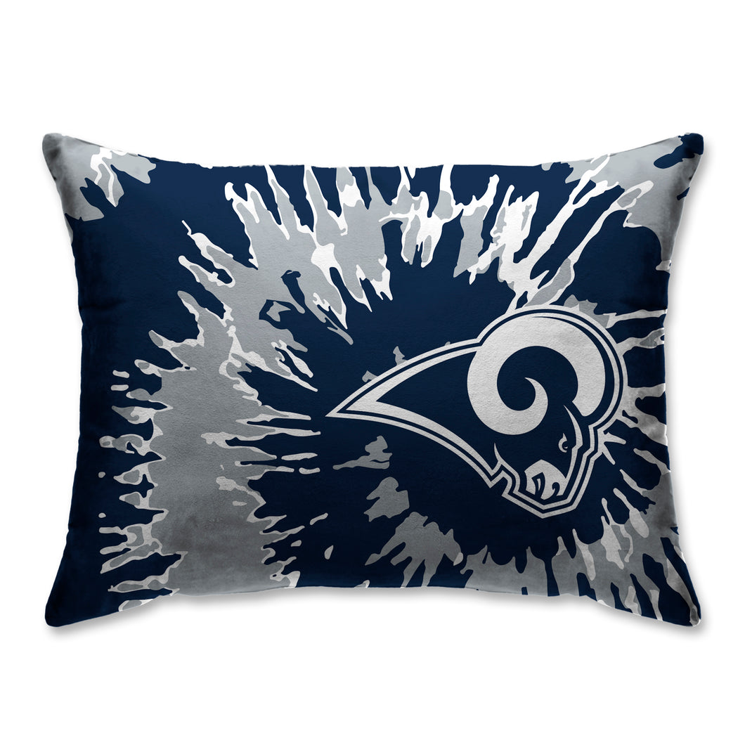 Los Angeles Rams Tie Dye Bed Pillow