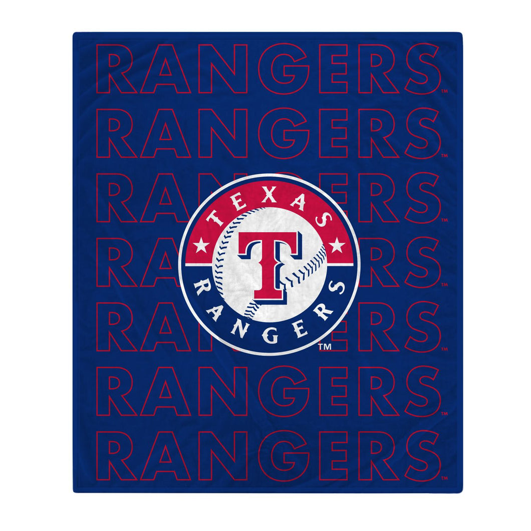 Texas Rangers Echo Wordmark Blanket