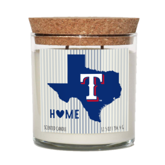 Texas Rangers Home State Cork Top Candle