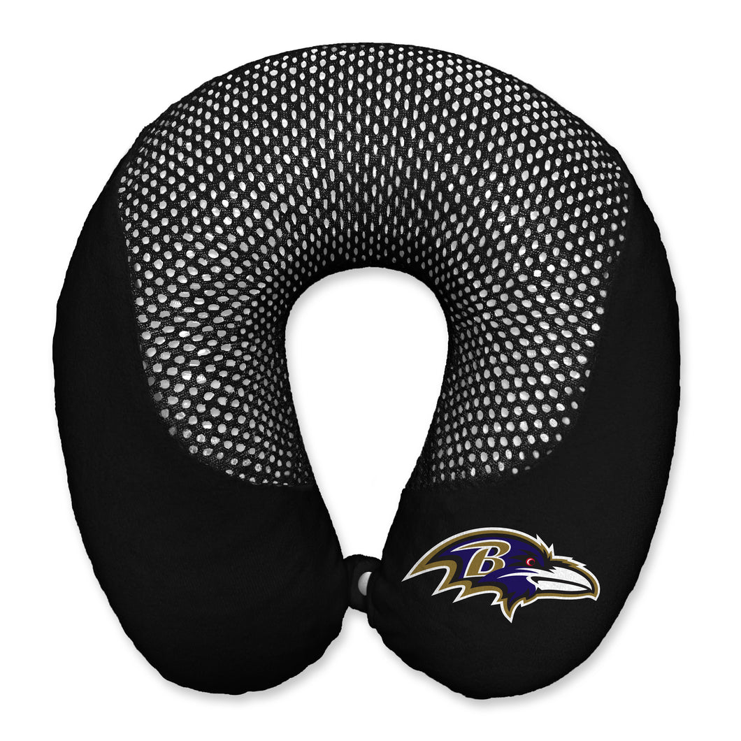 Baltimore Ravens Repeat Logo Memory Foam Travel Pillow