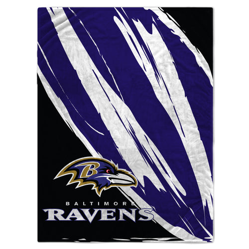 Baltimore Ravens Retro Jazz Oversized Blanket