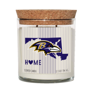Baltimore Ravens Home State Cork Top Candle