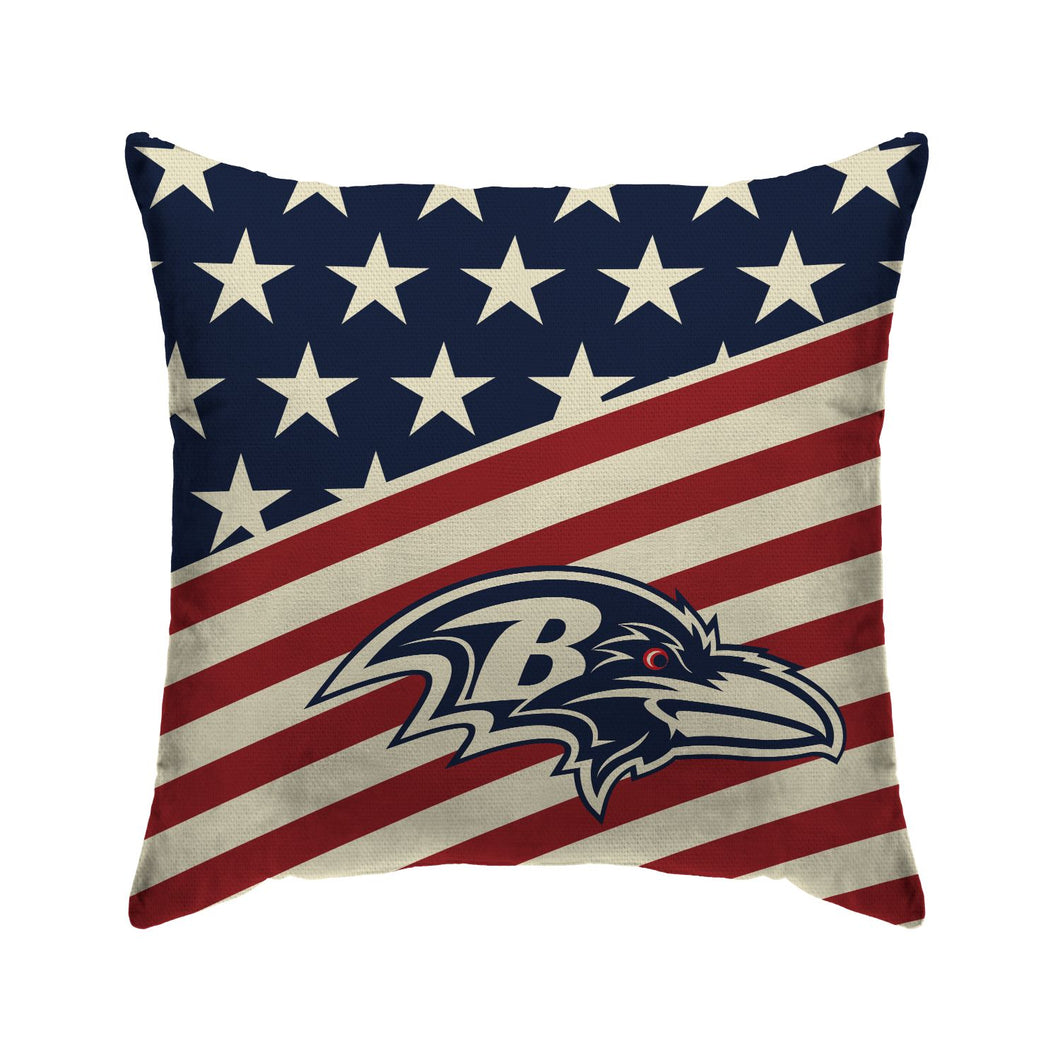 Baltimore Ravens Americana Duck Cloth Decor Pillow