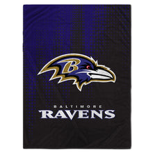 Load image into Gallery viewer, Baltimore Ravens Half Tone Drip Blanket

