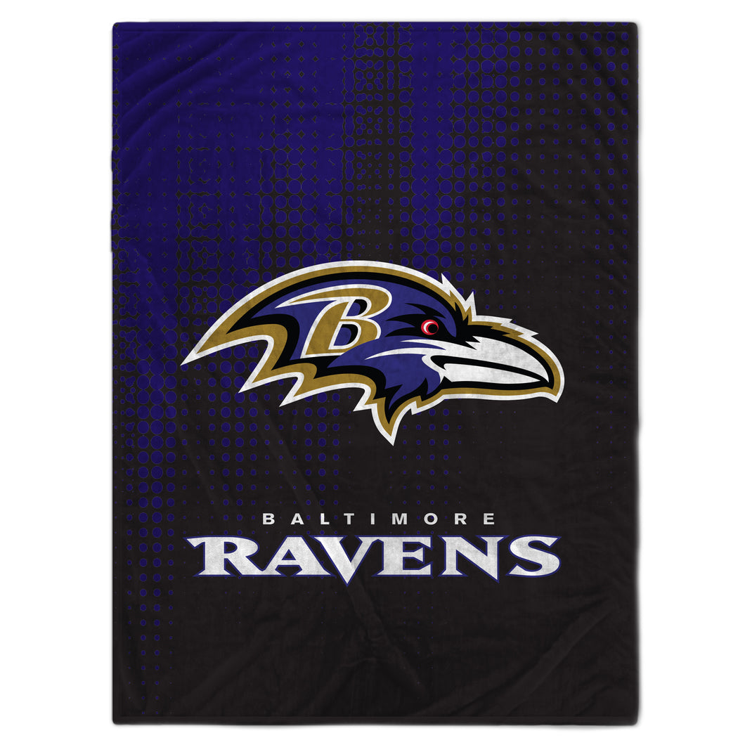 Baltimore Ravens Half Tone Drip Blanket