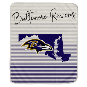 Baltimore Ravens State Stripe Blanket