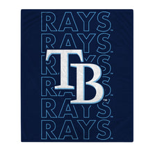 Load image into Gallery viewer, Tampa Bay Rays Echo Wordmark Blanket
