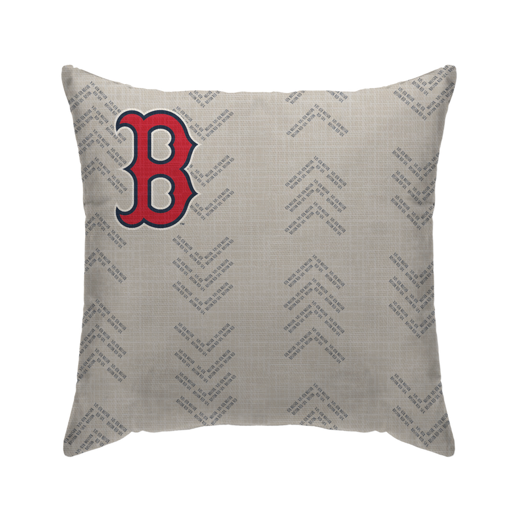 Boston Red Sox Word Mark Duck Cloth Decor Pillow