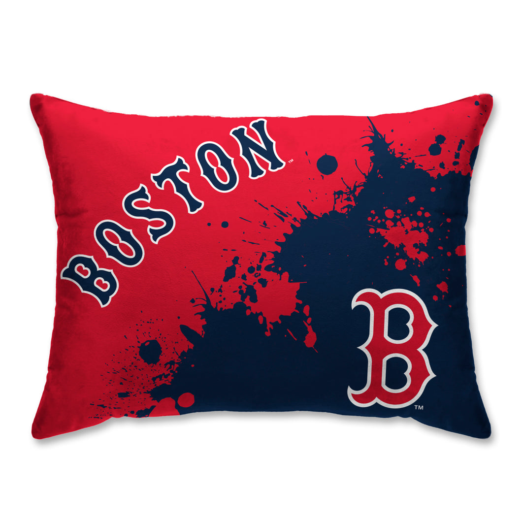 Boston Red Sox Splatter Bed Pillow