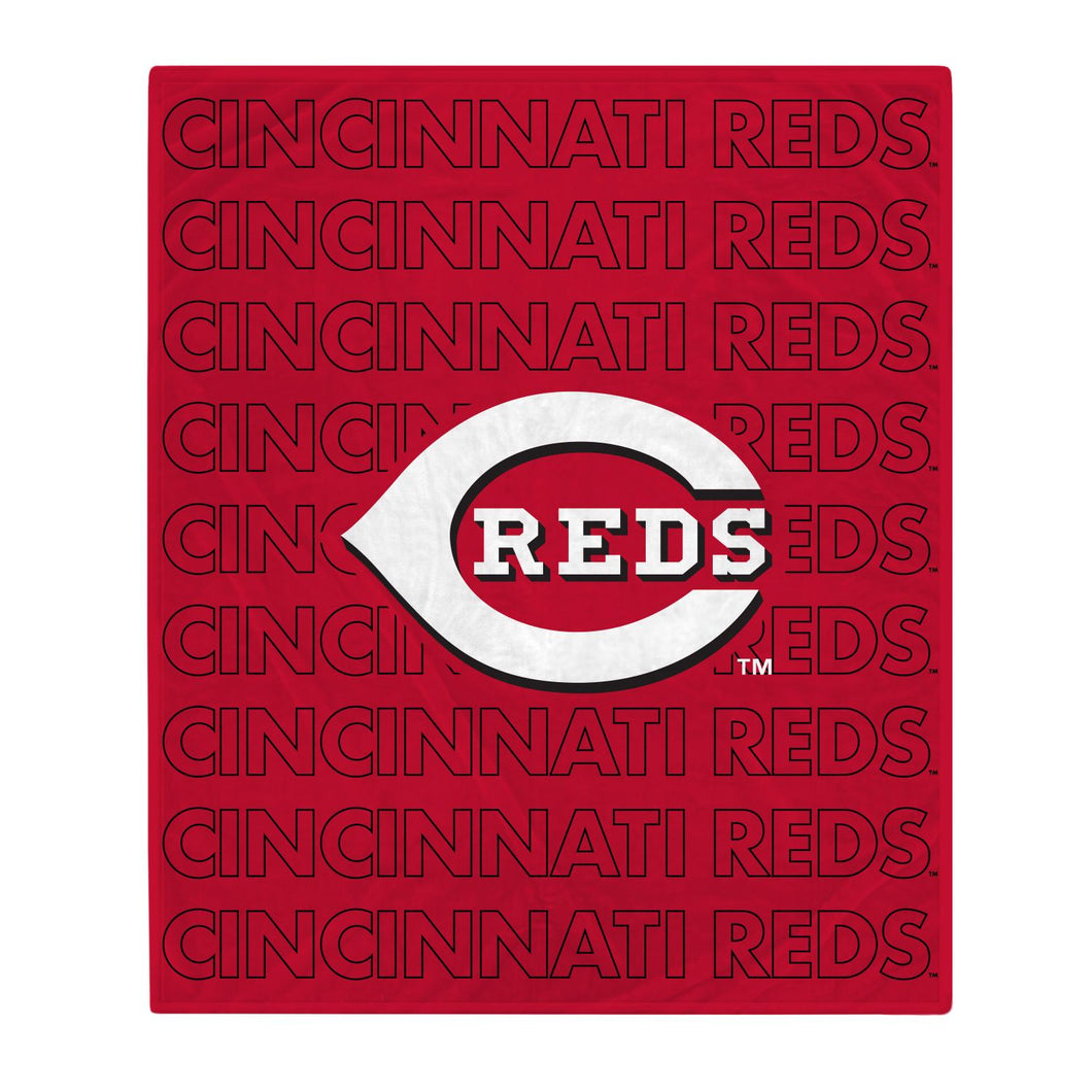 Cincinnati Reds Echo Wordmark Blanket