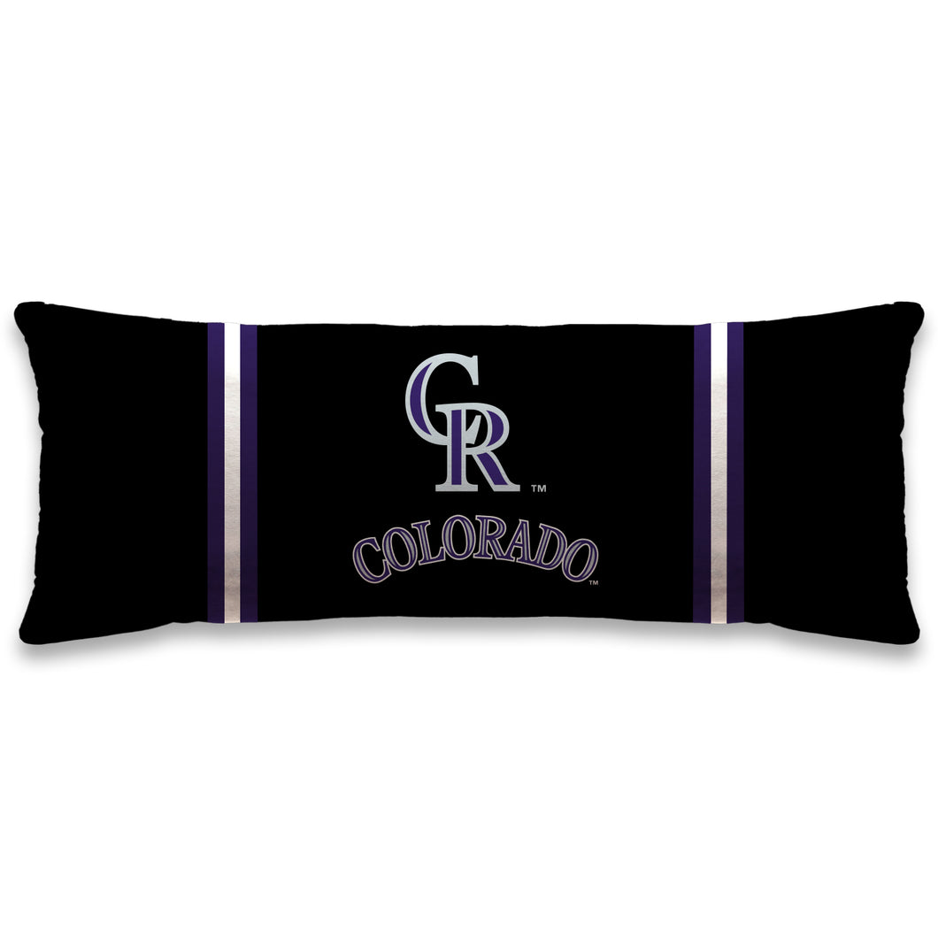 Colorado Rockies Standard Logo Body Pillow
