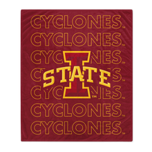 Load image into Gallery viewer, Iowa State Cyclones Echo Wordmark Blanket
