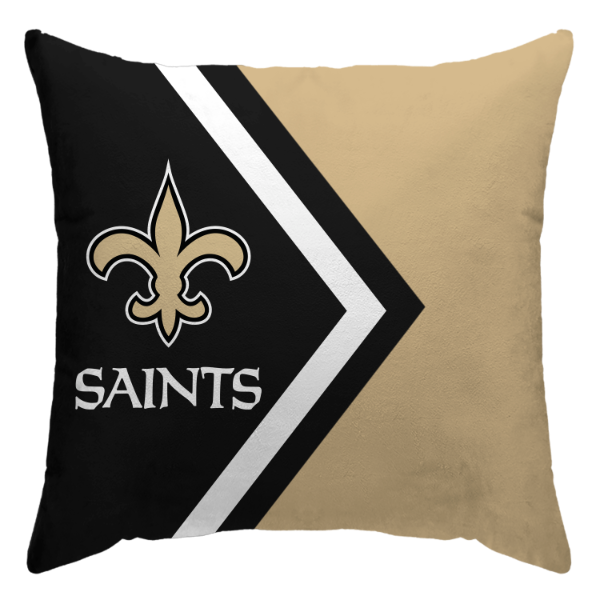 New Orleans Saints Side Arrow Poly Spandex Decor Pillow