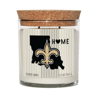 New Orleans Saints Home State Cork Top Candle