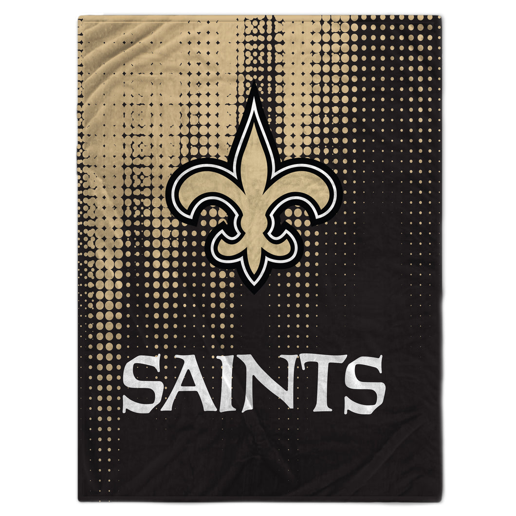 New Orleans Saints Half Tone Drip Blanket