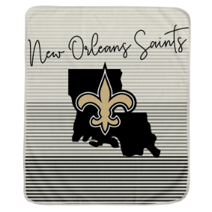 New Orleans Saints State Stripe Blanket